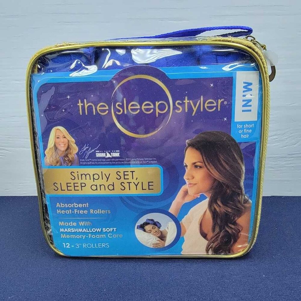 The Sleep Styler Mini Heat-Free Foam Curlers Set for Short Fine Hair